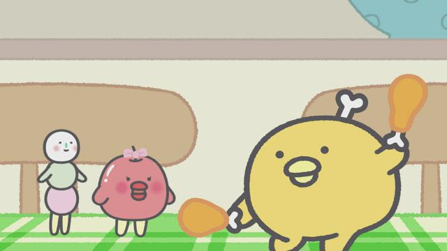 뼈치킨과 스킵 개구리 선생님