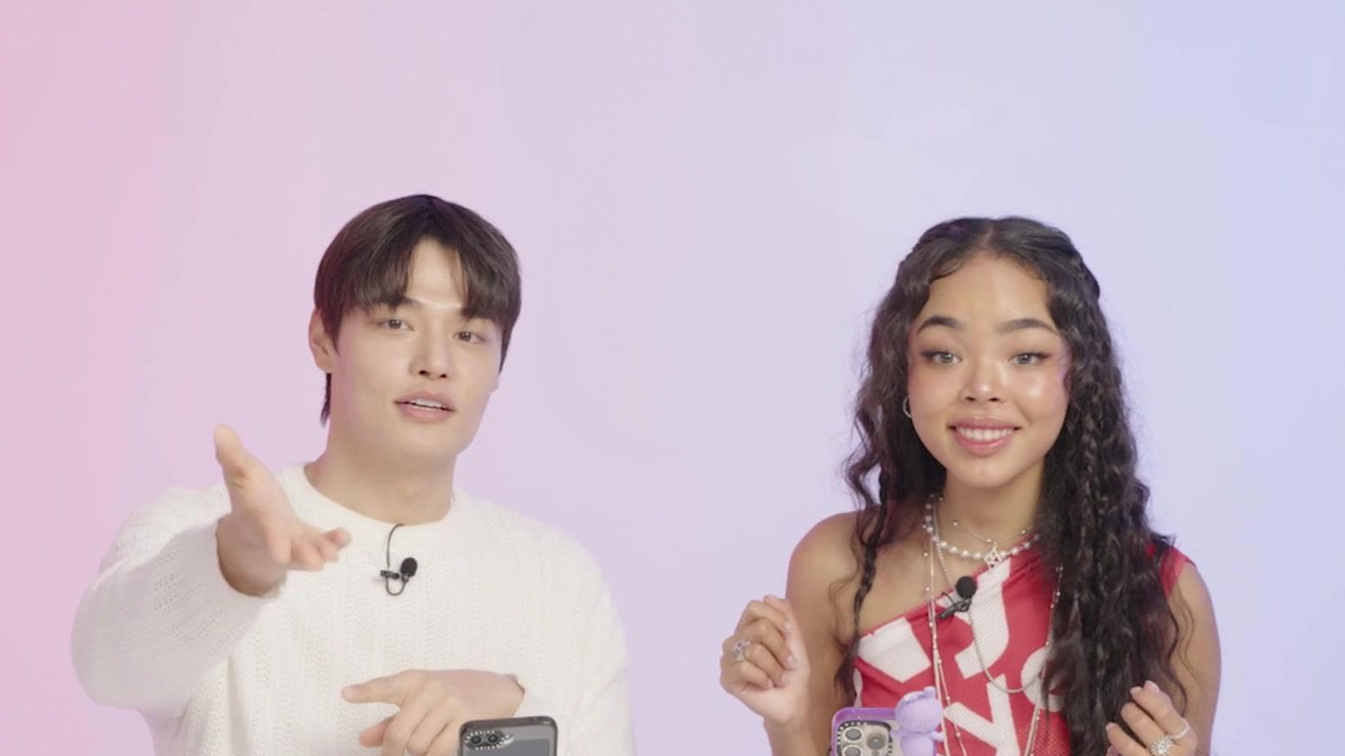 1. 모델 정혁 & 박제니 휴대폰 APP 공개!